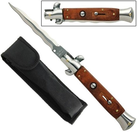 Grand couteau Italien 24cm automatique cran d'arret - Design