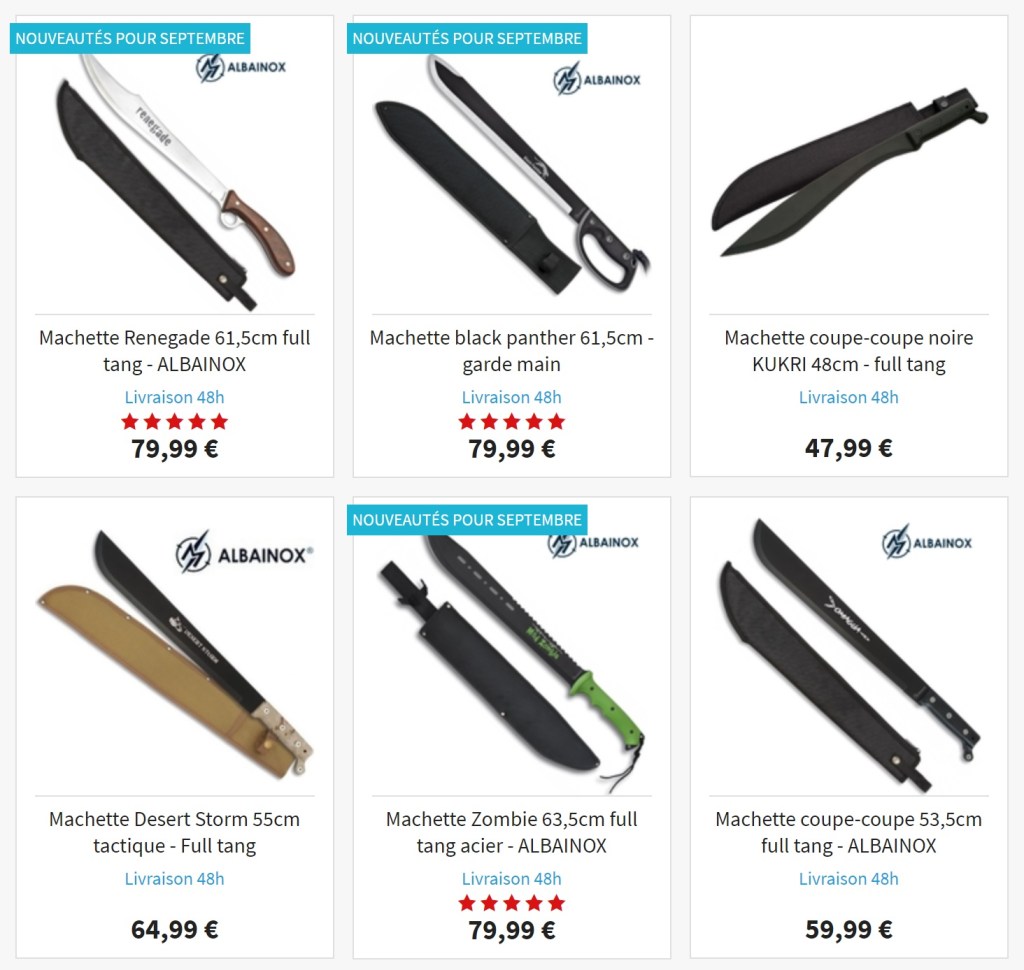 La machette de survie