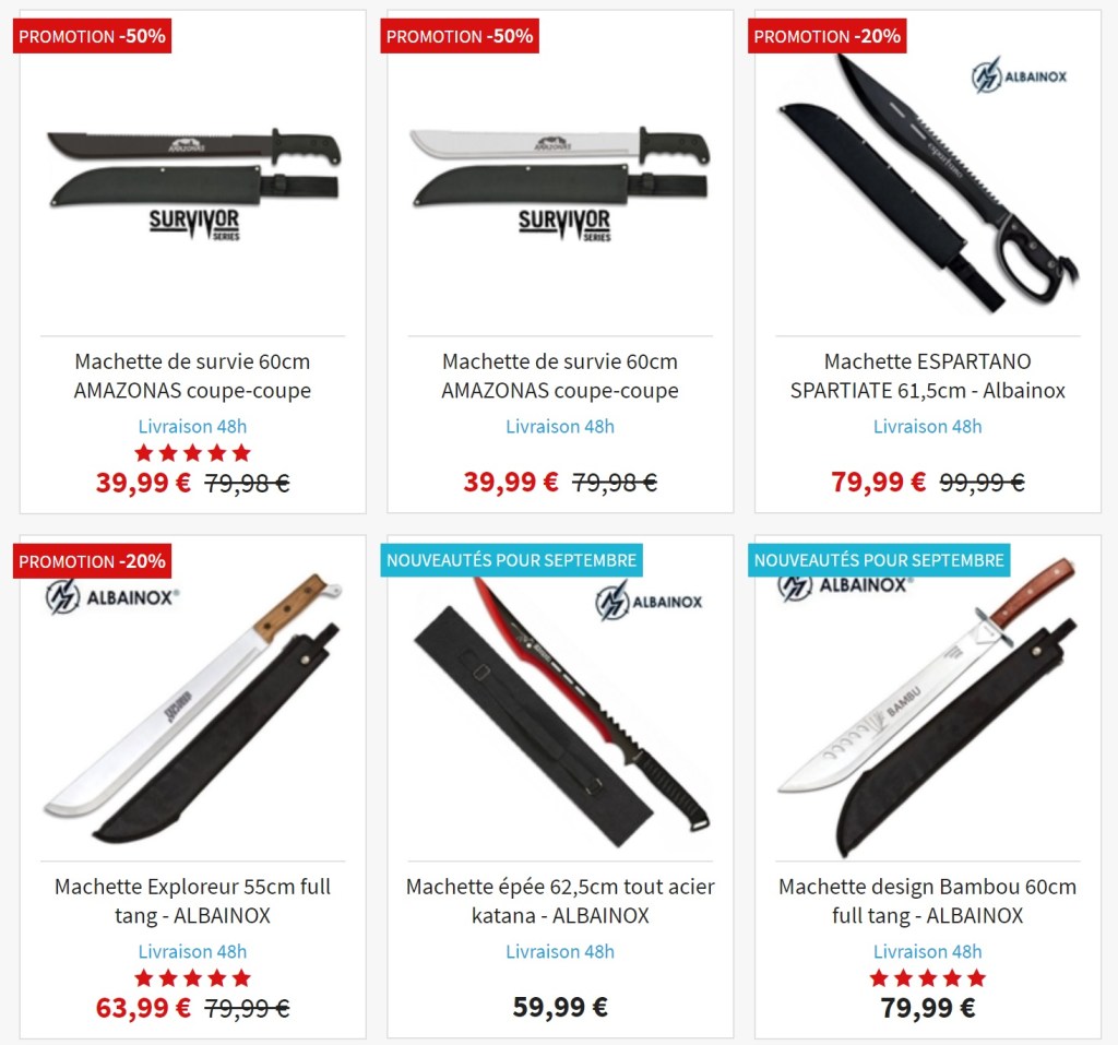 La machette de survie