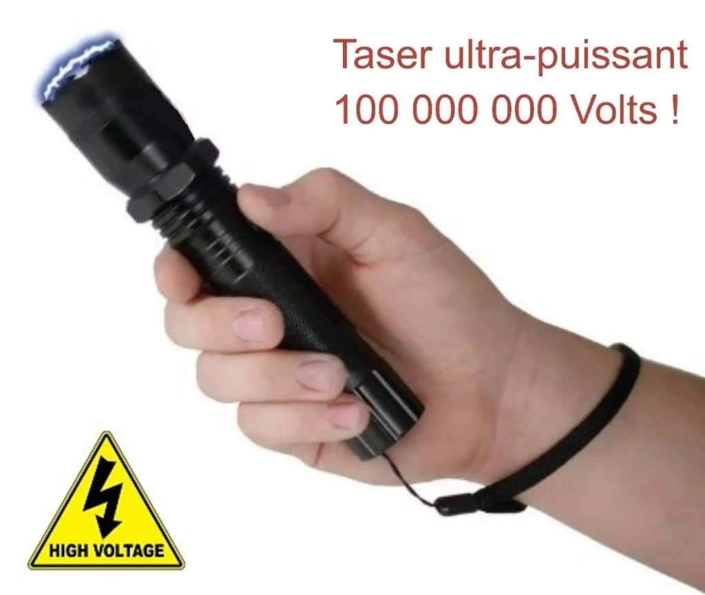 Taser shocker tazer LED 100 000 000 volts