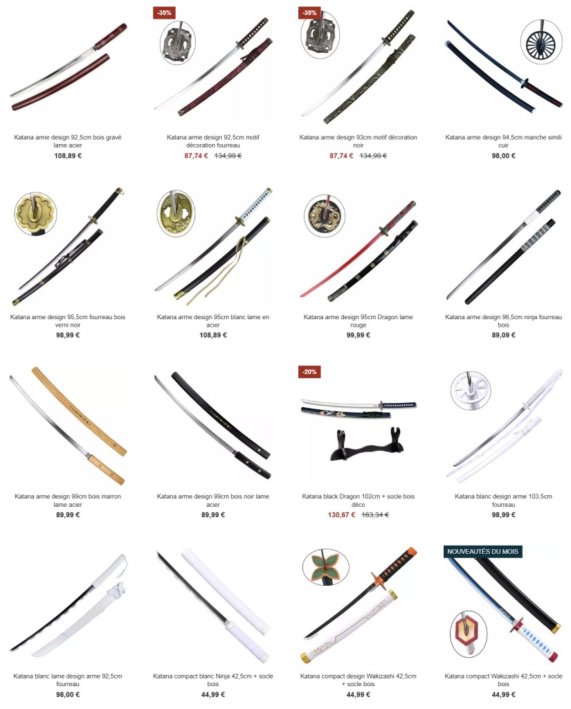 Le Katana Japonais : Tranchant, Histoire, Authenticité et Sélection chez Couteau Azur